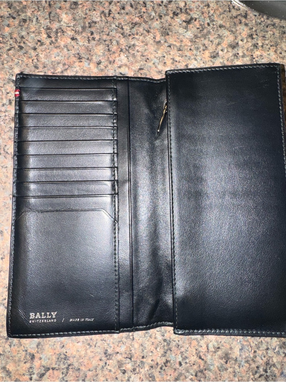 Bally heritage, "Stamps" Leather Continental Long Wallet EUC authentic - Picture 3 of 8